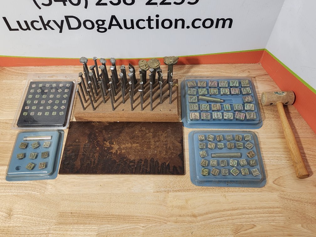 Leather Stamping Sets (5) Included Various Styles and Accessories 