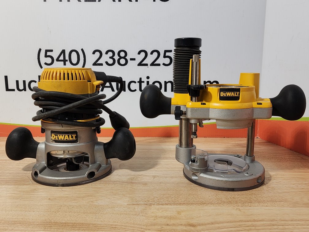 DeWalt DW618 2 1/4 HP Electric Router - DeWalt DW6182 Plunge Router Base 
