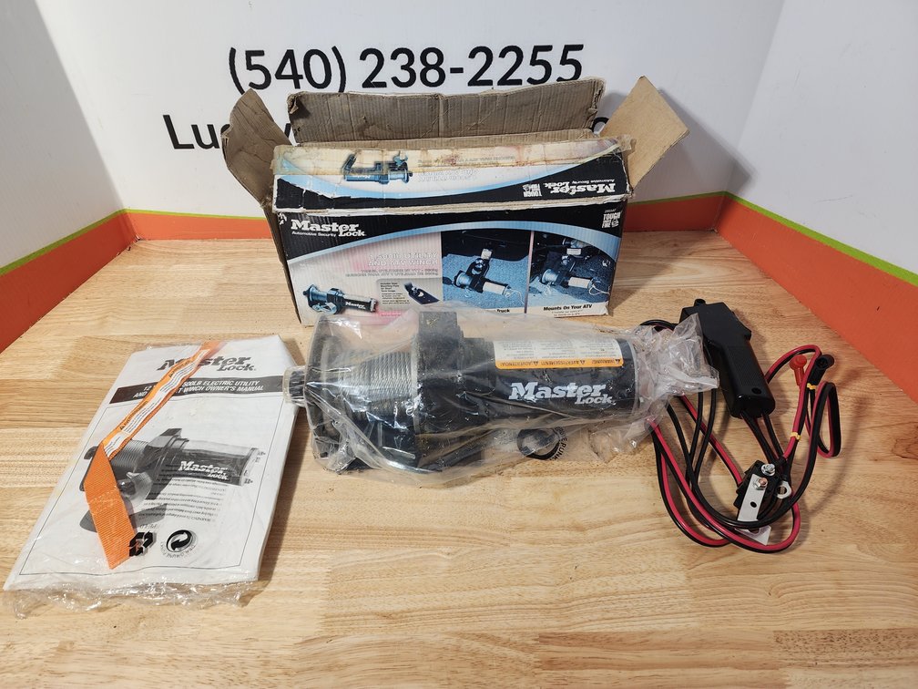 Master Lock 1500lb Utility and ATV Winch (Appears Unused)