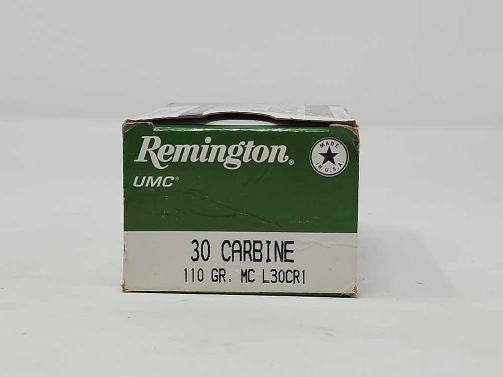 Remington UMC 30 Carbine 110 Grain (1) Box of 50