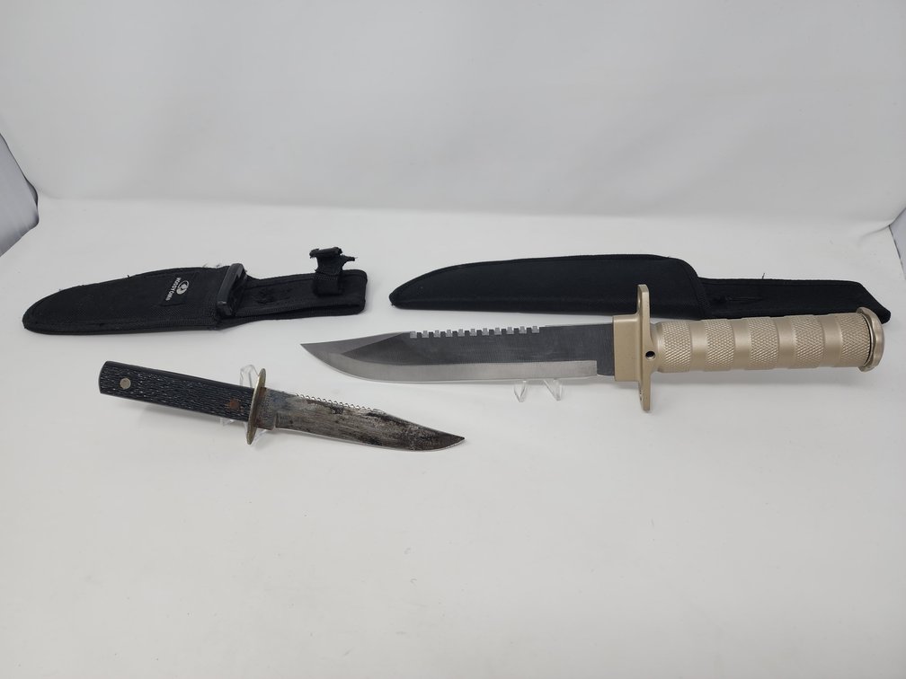 Survival Style Knife w/ Sheath - Imperial USA Fixed Blade Knife w/ Sheath