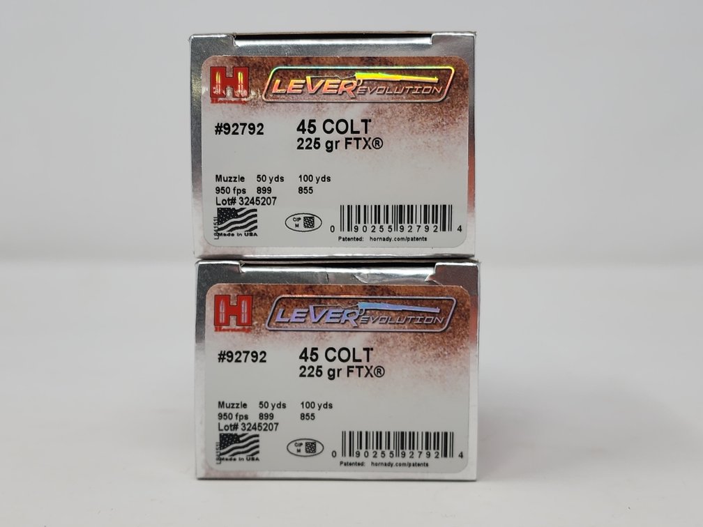 Hornady Leverevolution 45 Colt 225 Gr FTX (2) Boxes of 20