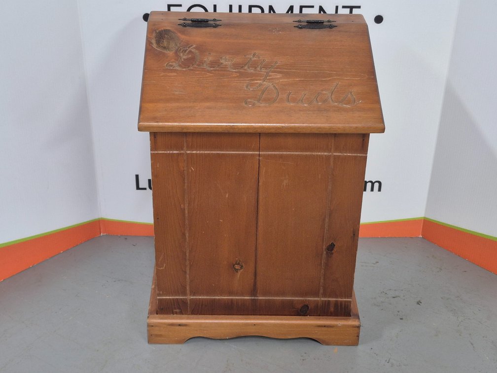 Wooden Laundry/Trash Bin Measures - 24.5" Tall × 17.5" Wide × 13" Deep