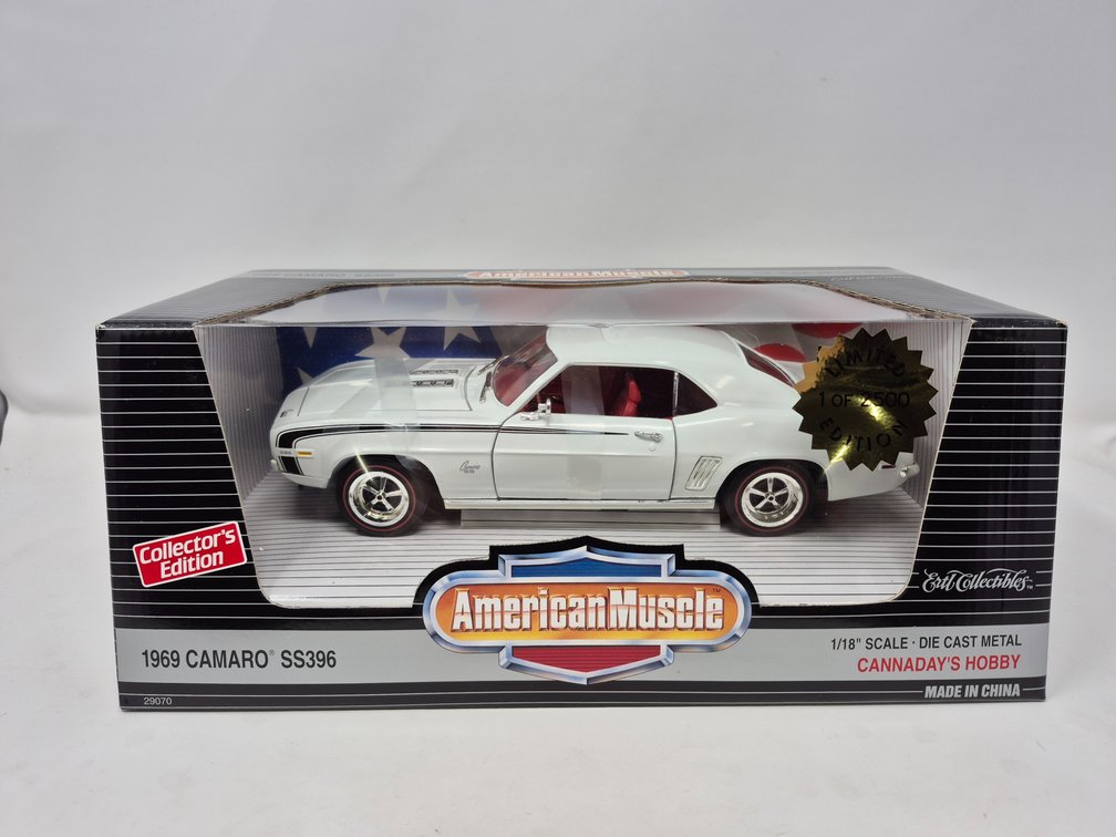Ertl Collectibles American Muscle 1969 Camaro SS 396 1/18" Scale Die-cast Metal Replica 