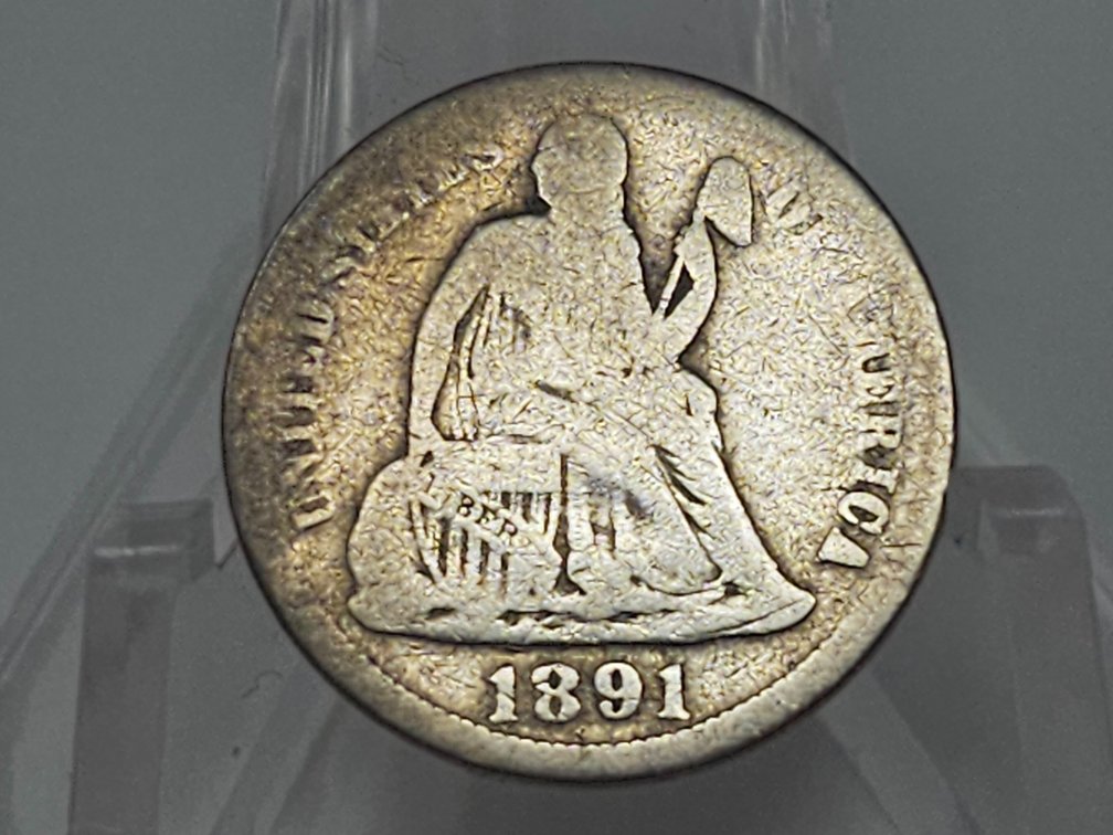 1891-O Silver Seated Liberty Dime