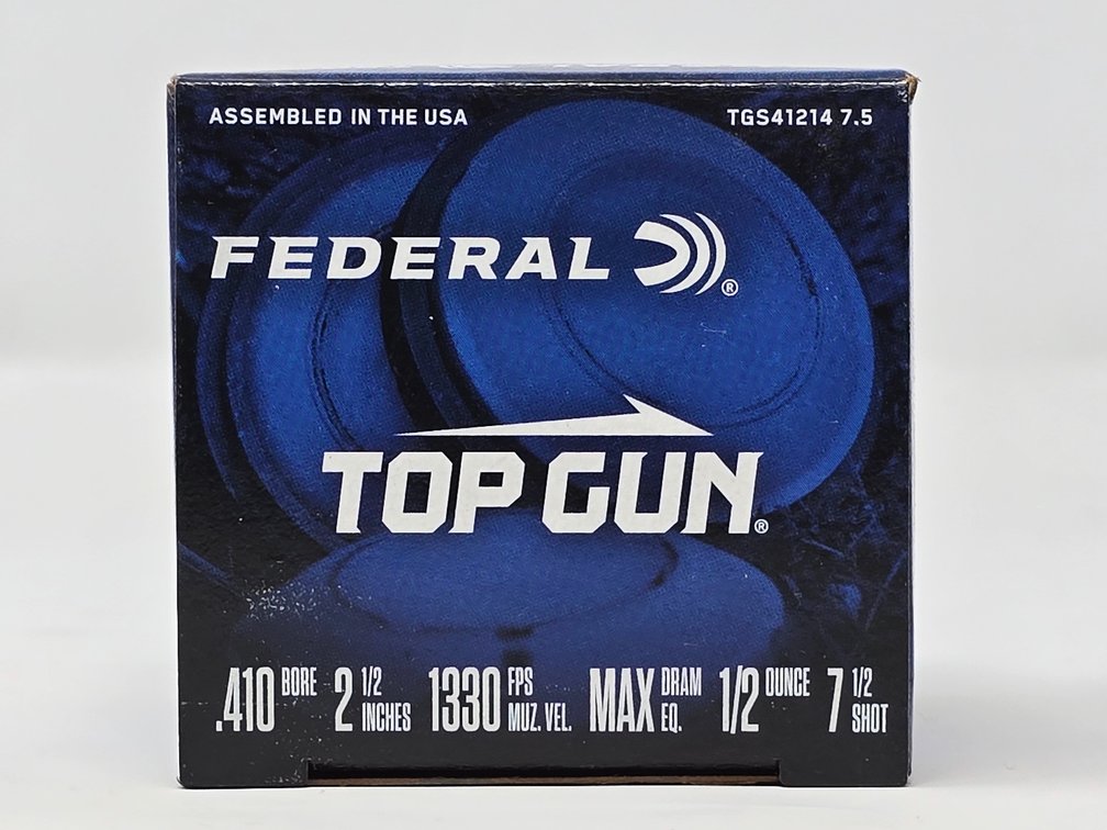 Federal Top Gun 410 Ga 2.5" 7.5 Shot - 1 Box of 25