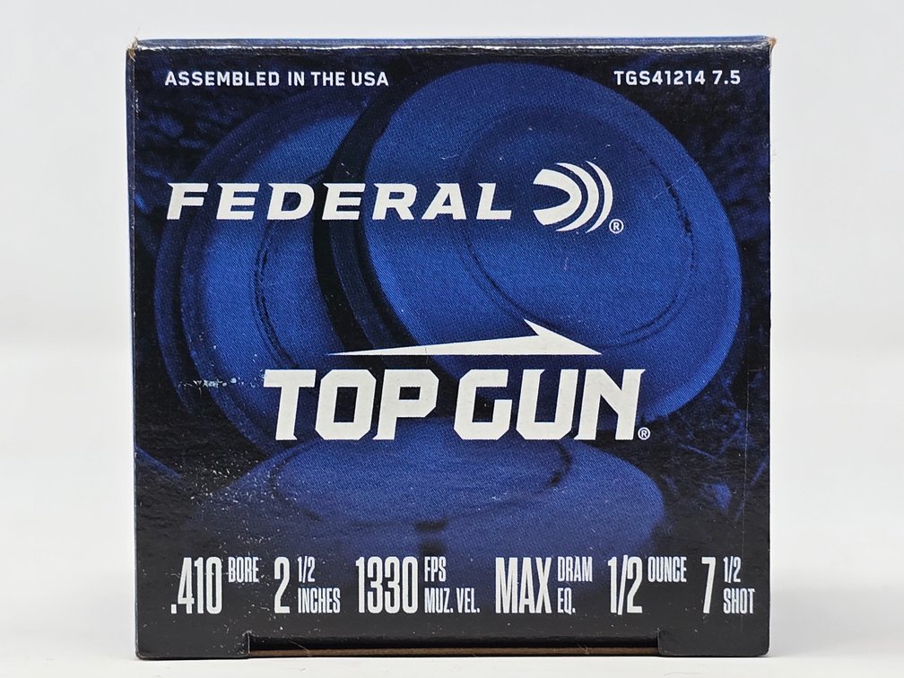 Federal Top Gun 410 Ga 2.5" 7.5 Shot - 1 Box of 25