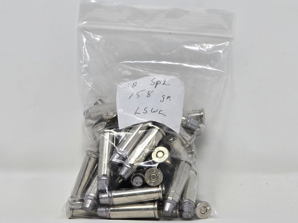 .38 Spl 158Gr LSWC - 1 Bag of 50