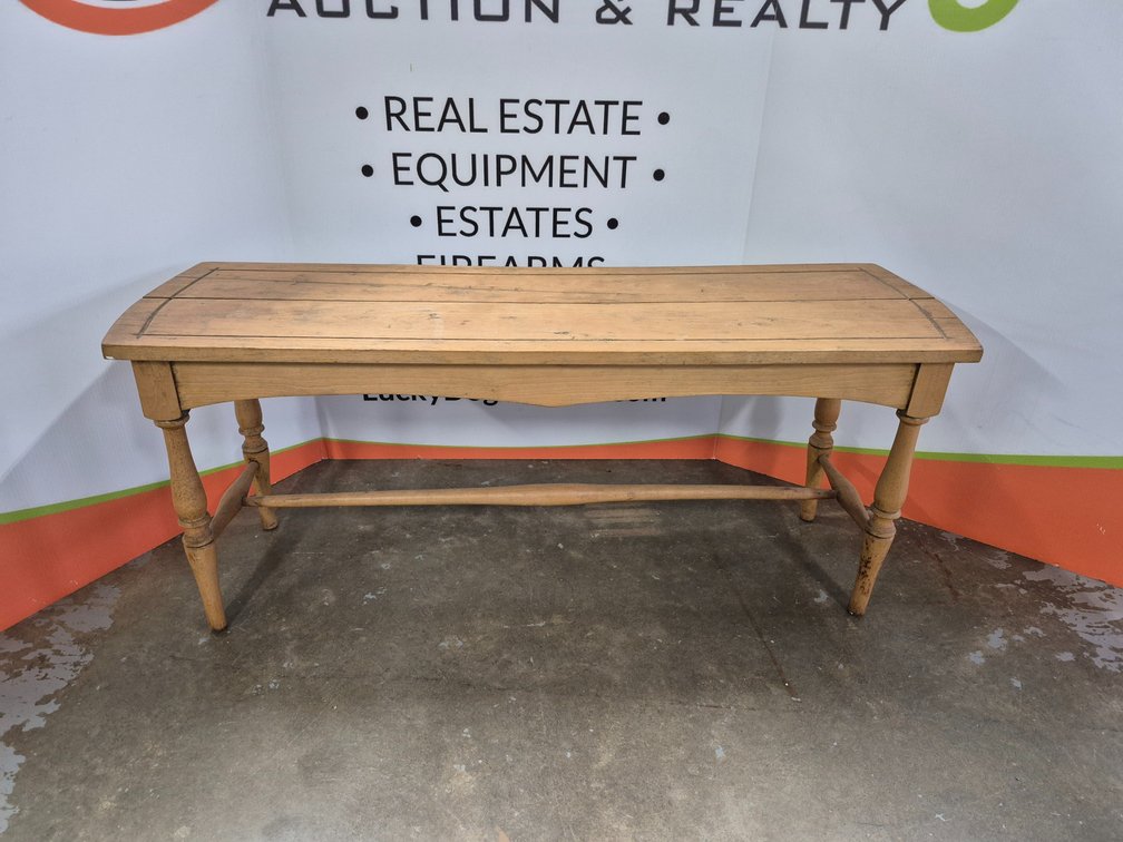 Wooden Bench Measures - 18.5" Tall × 44" Wide × 13.5" Deep