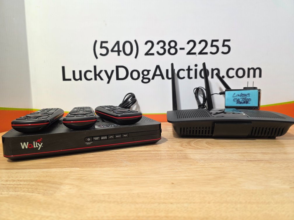 Wally Dish HD Satellite Receiver w/ 4 Remotes - Linksys EA7300 Router