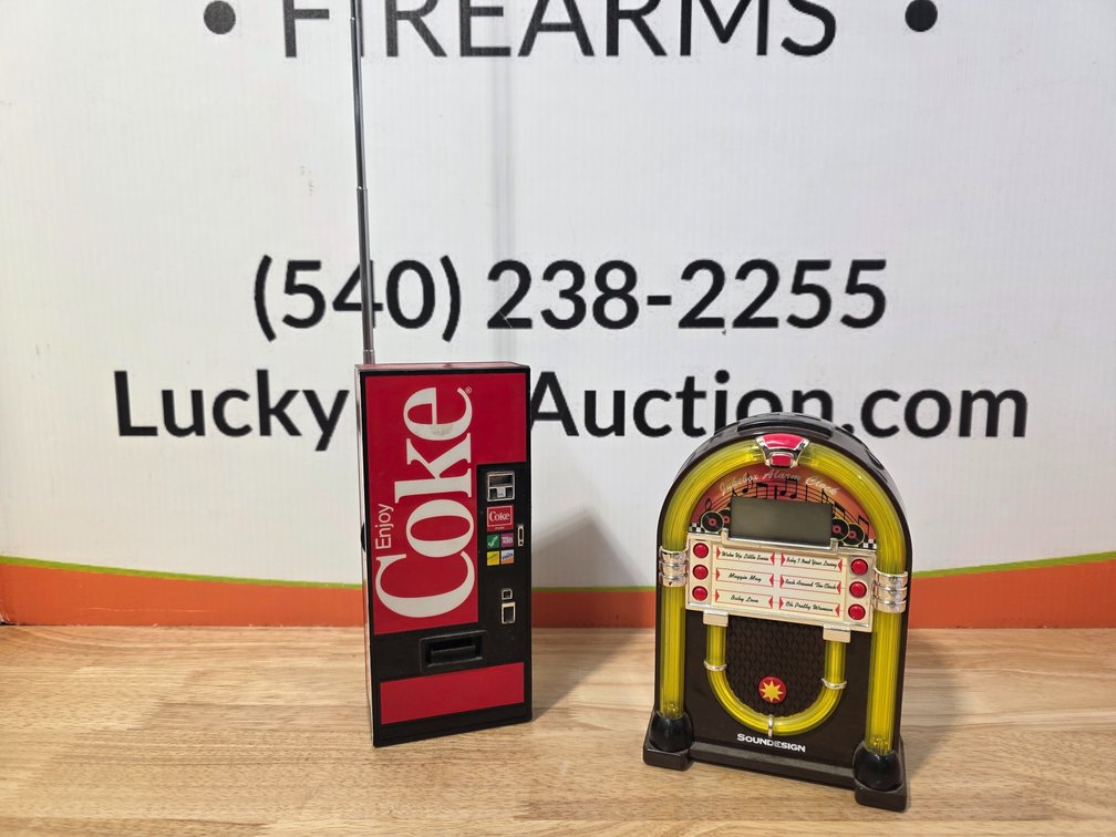 Coke Machine Battery Operated Radio - Jukebox Battery Operated Radio/Alarm Clock