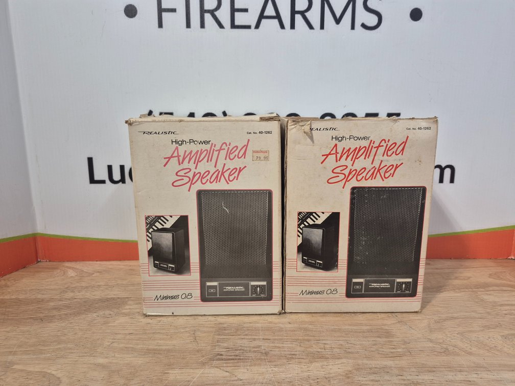 Realistic High Power Amplified Speakers (2 Included)