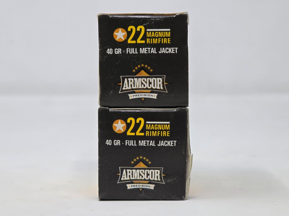 Armscor .22 Magnum 40 Gr FMJ - (2) Boxes of 50