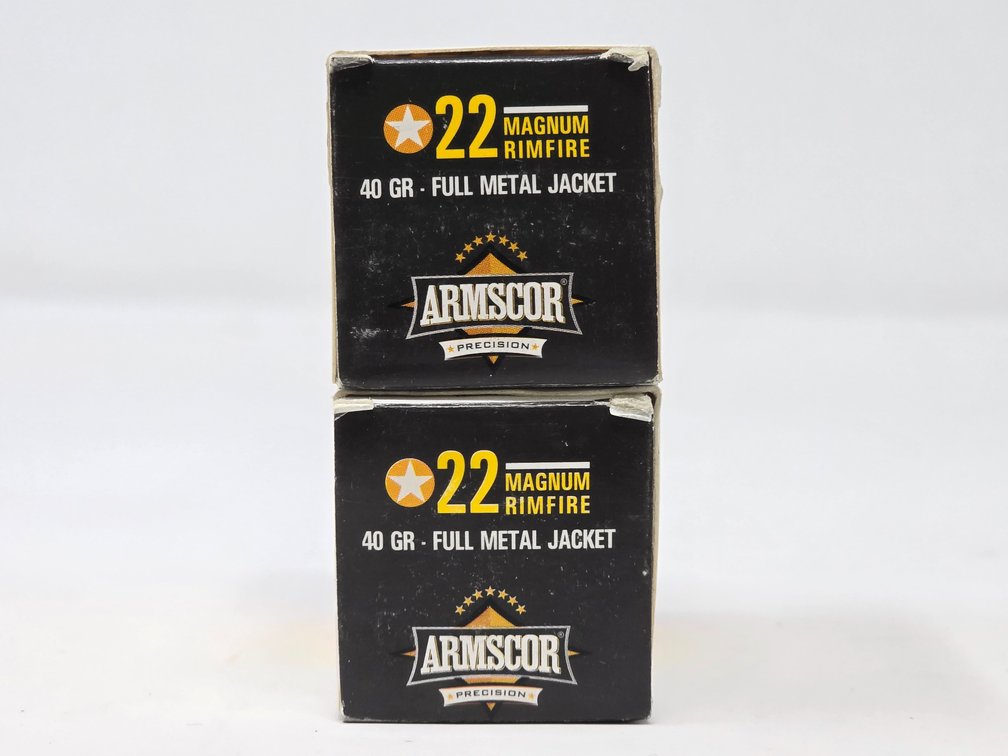 Armscor .22 Magnum 40 Gr FMJ - (2) Boxes of 50