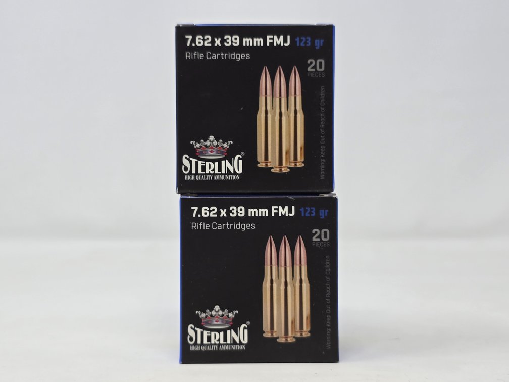 Sterling 7.62x39 123 Gr FMJ - (2) Boxes of 20