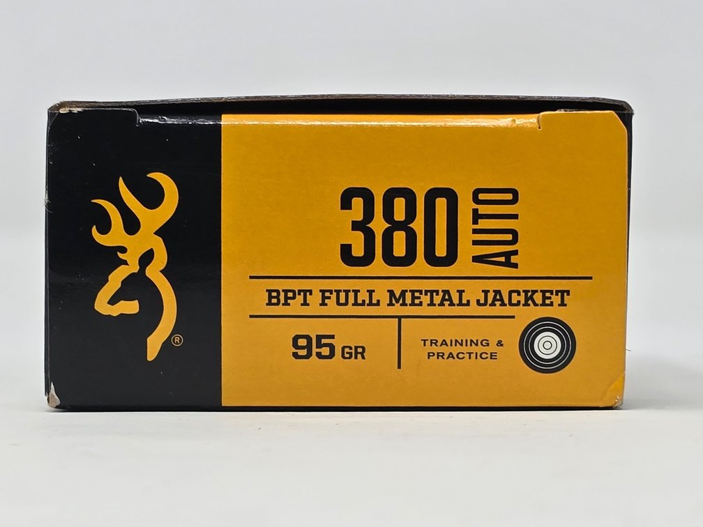 Browning .380 Auto 95 Gr FMJ - (1) Box of 50