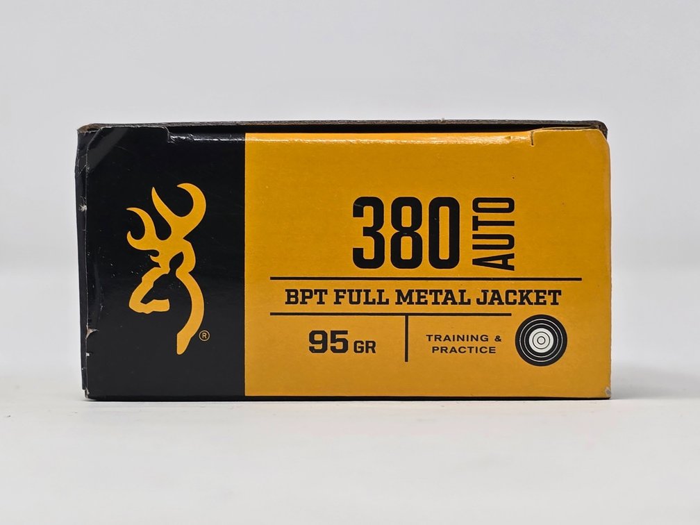 Browning .380 Auto 95 Gr FMJ - (1) Box of 50