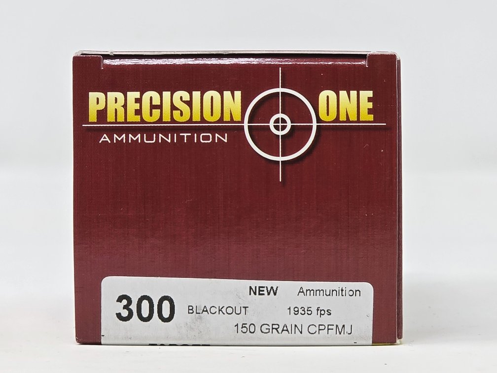 Precision One. 300 Blackout 150 Gr CPFMJ - (1) Box of 50