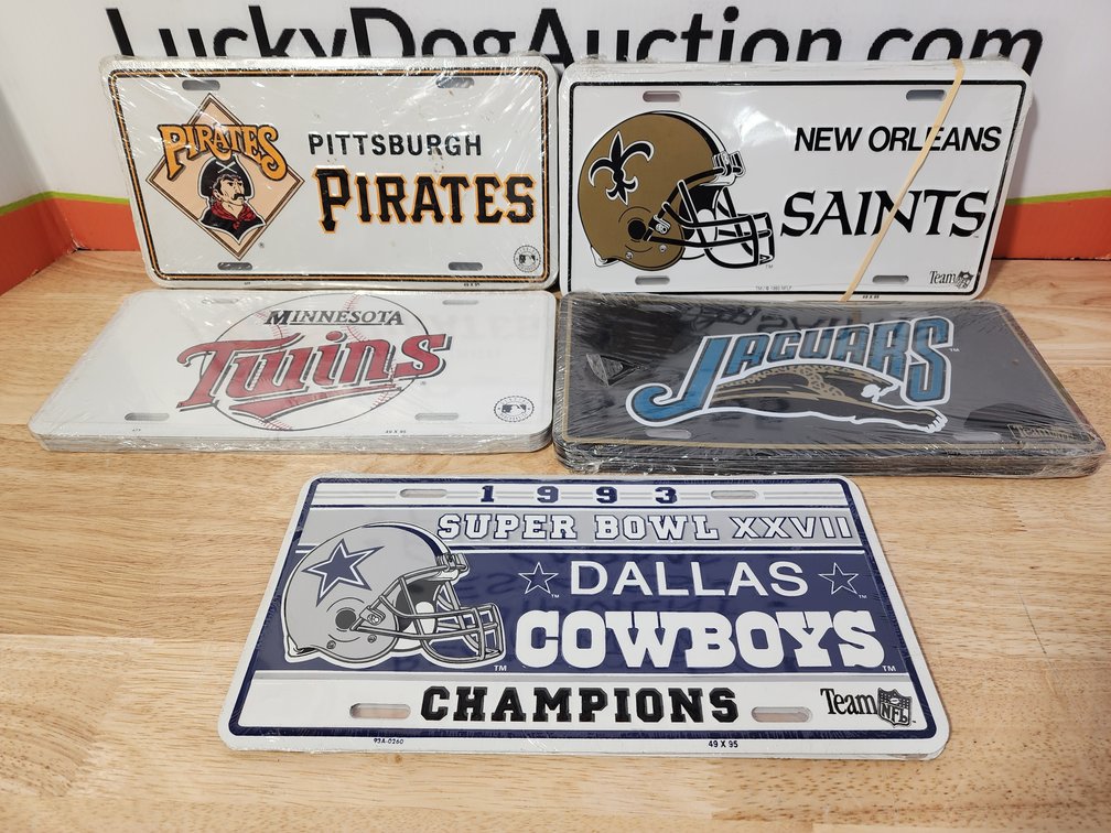 Novelty Sports Team License Plates (45) +/- Included 