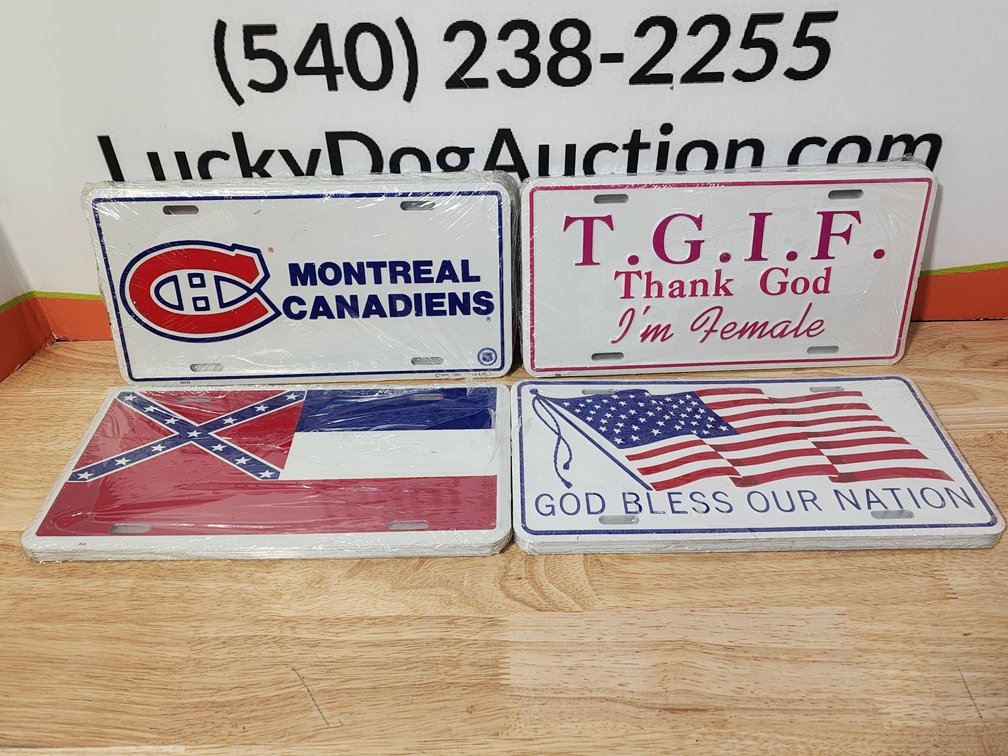 Assorted Novelty License Plates (45)+/- Included 