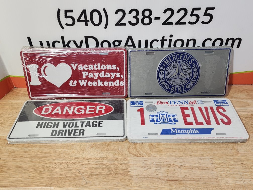 Assorted Novelty License Plates (45)+/- Included 