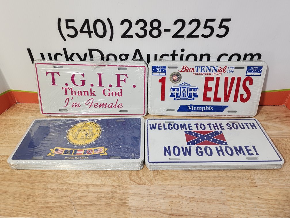 Assorted Novelty License Plates (45)+/- Included 