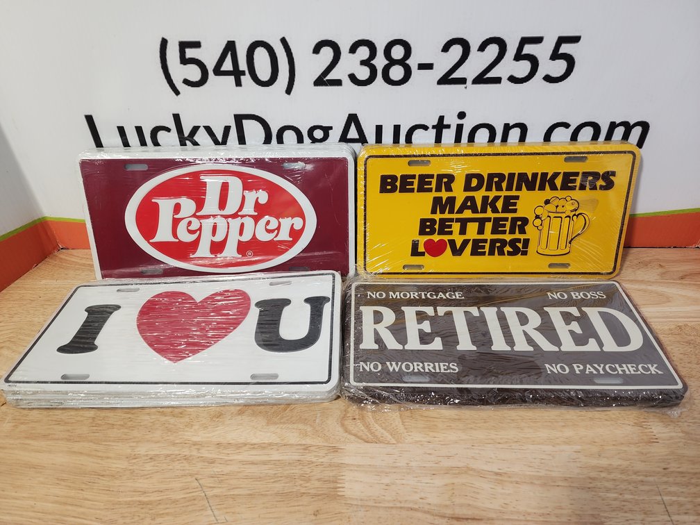 Assorted Novelty License Plates (45)+/- Included 