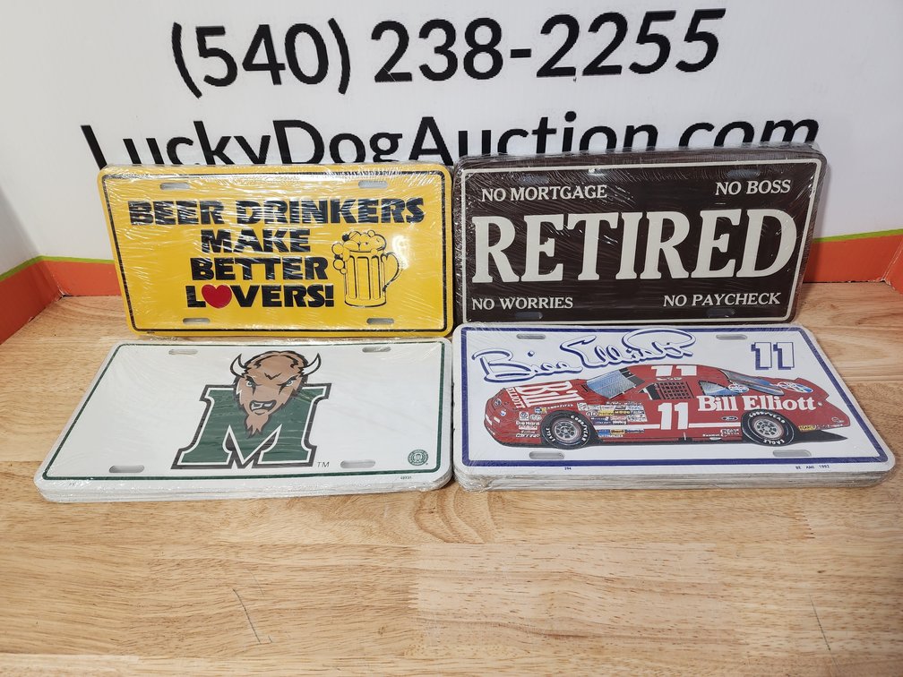Assorted Novelty License Plates (45)+/- Included 