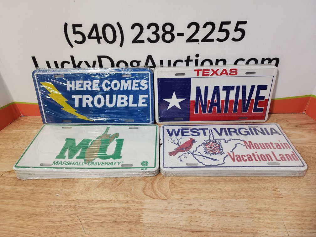Assorted Novelty License Plates (45)+/- Included 