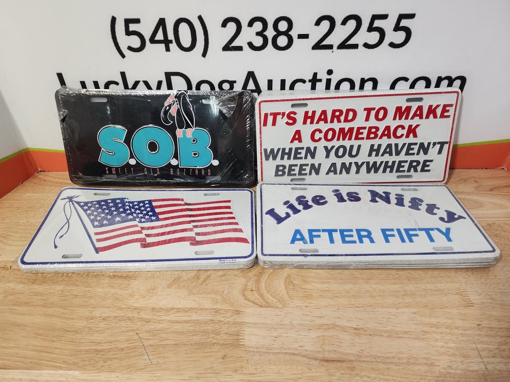 Assorted Novelty License Plates (45)+/- Included 