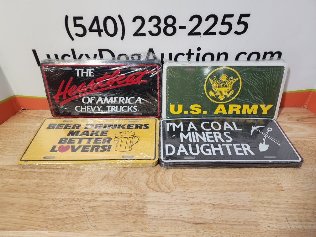 Assorted Novelty License Plates (45)+/- Included 