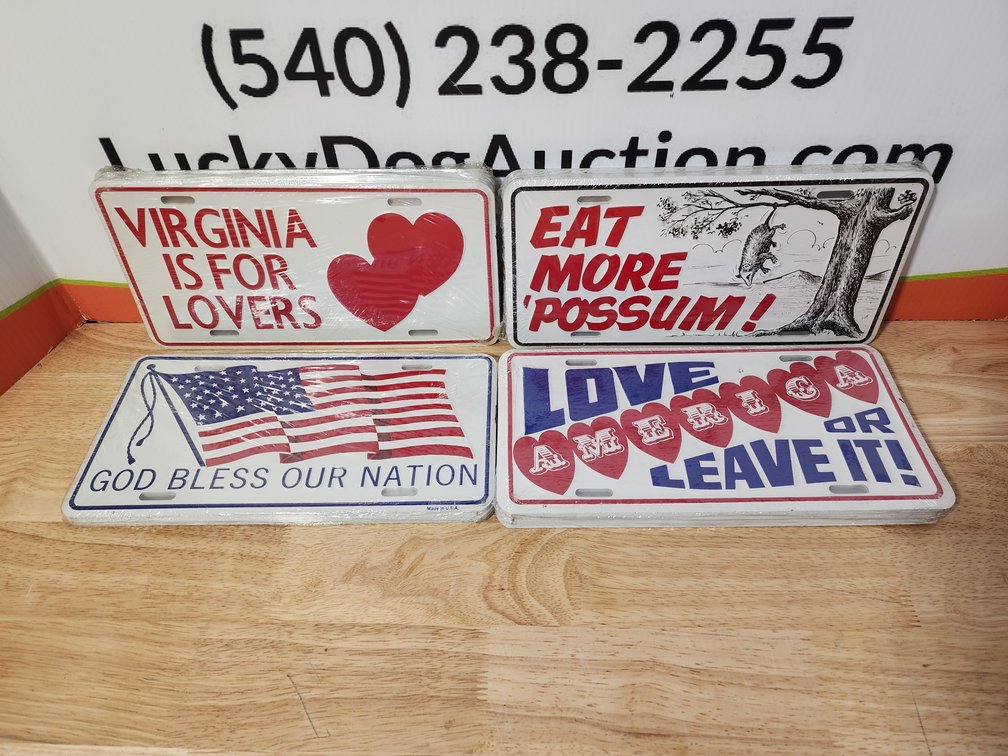 Assorted Novelty License Plates (45)+/- Included 