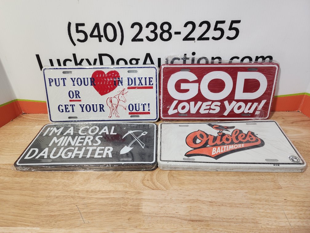 Assorted Novelty License Plates (45)+/- Included 