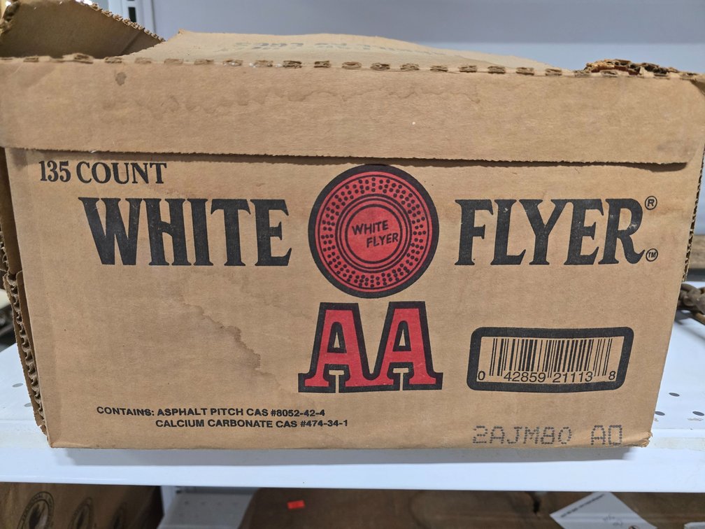 (1) Box of White Flyer 135 Ct Skeet