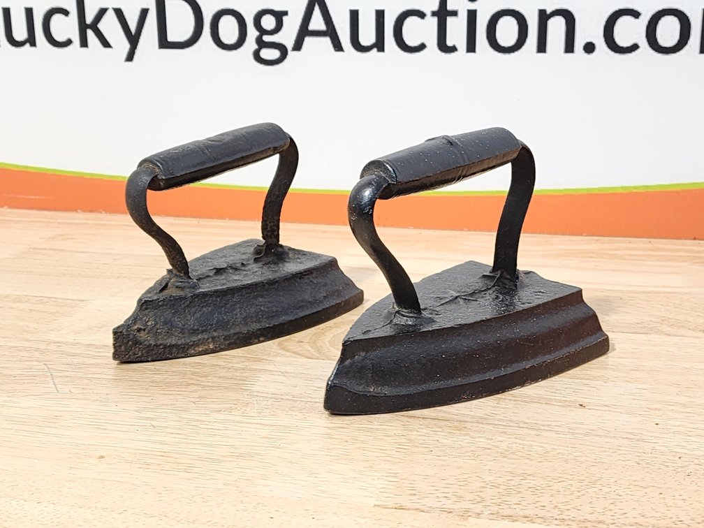 Cast Iron Sad Irons (2) Included 