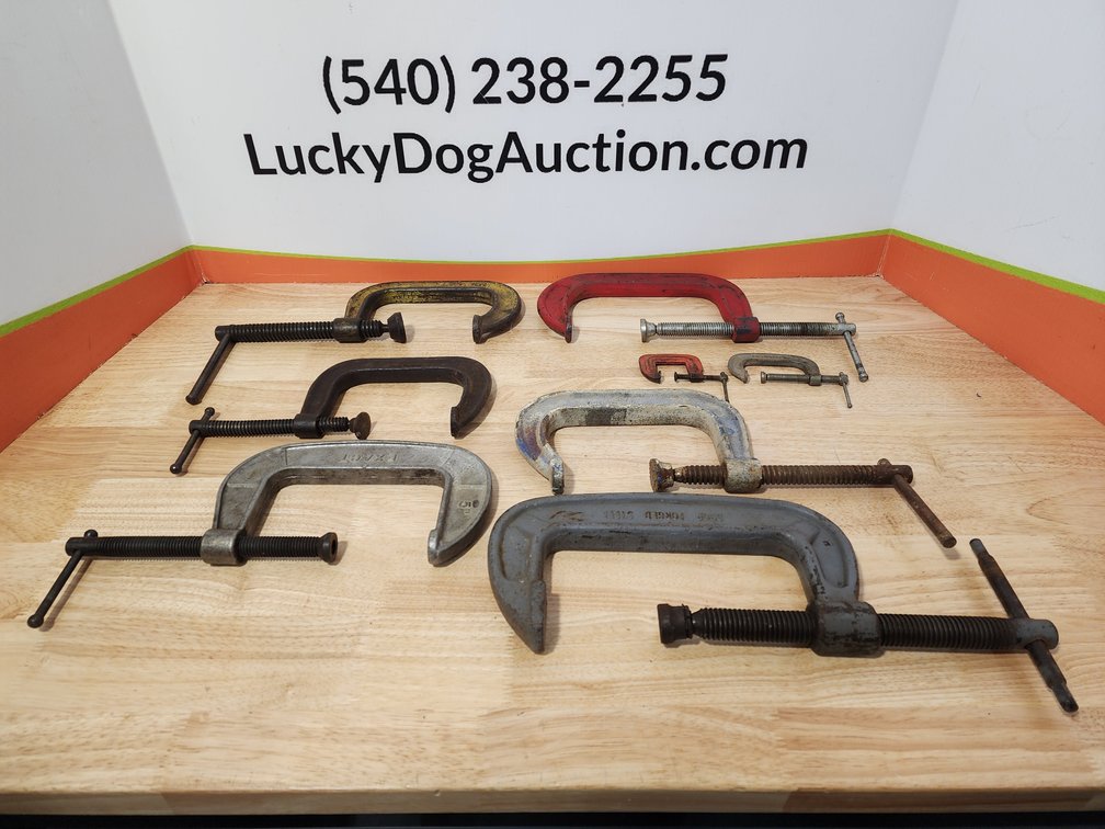 C-Clamps (8) Included Assorted Sizes 