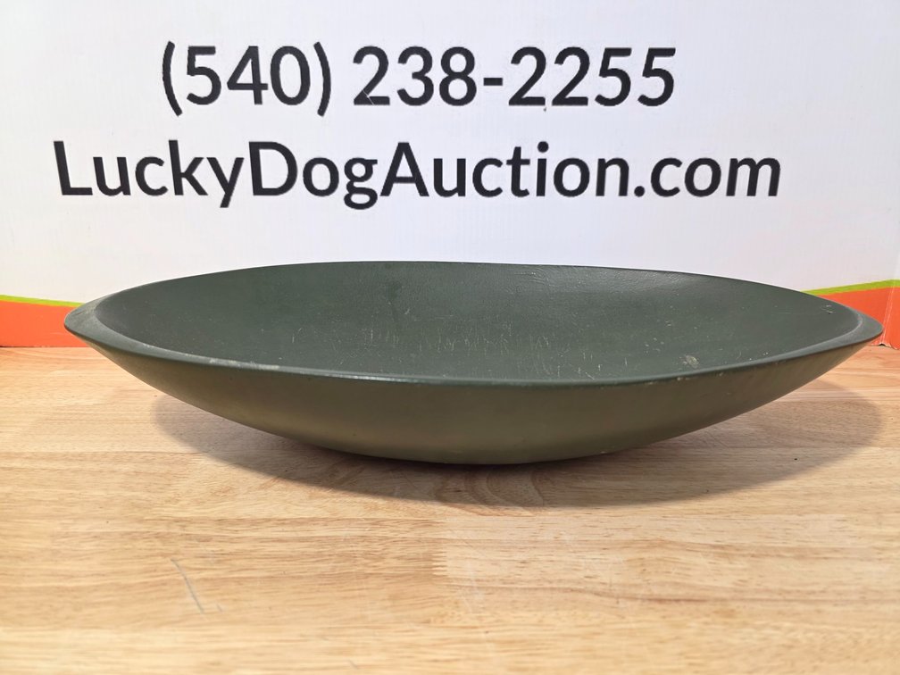 Painted Dough Bowl - Measures 19" x 11"