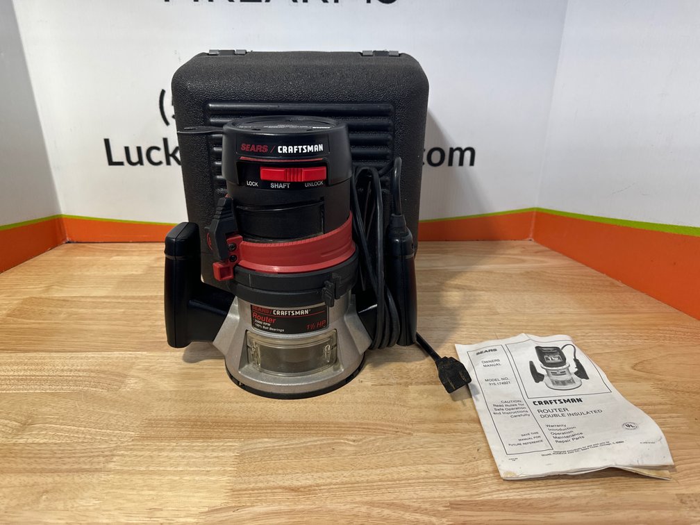 Sears Craftsman 1.5HP Router w/ Hard Case 