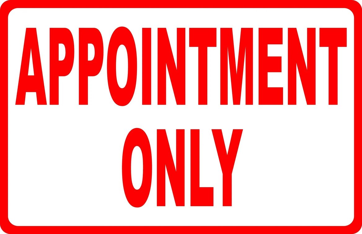Pickup by Appointment Only