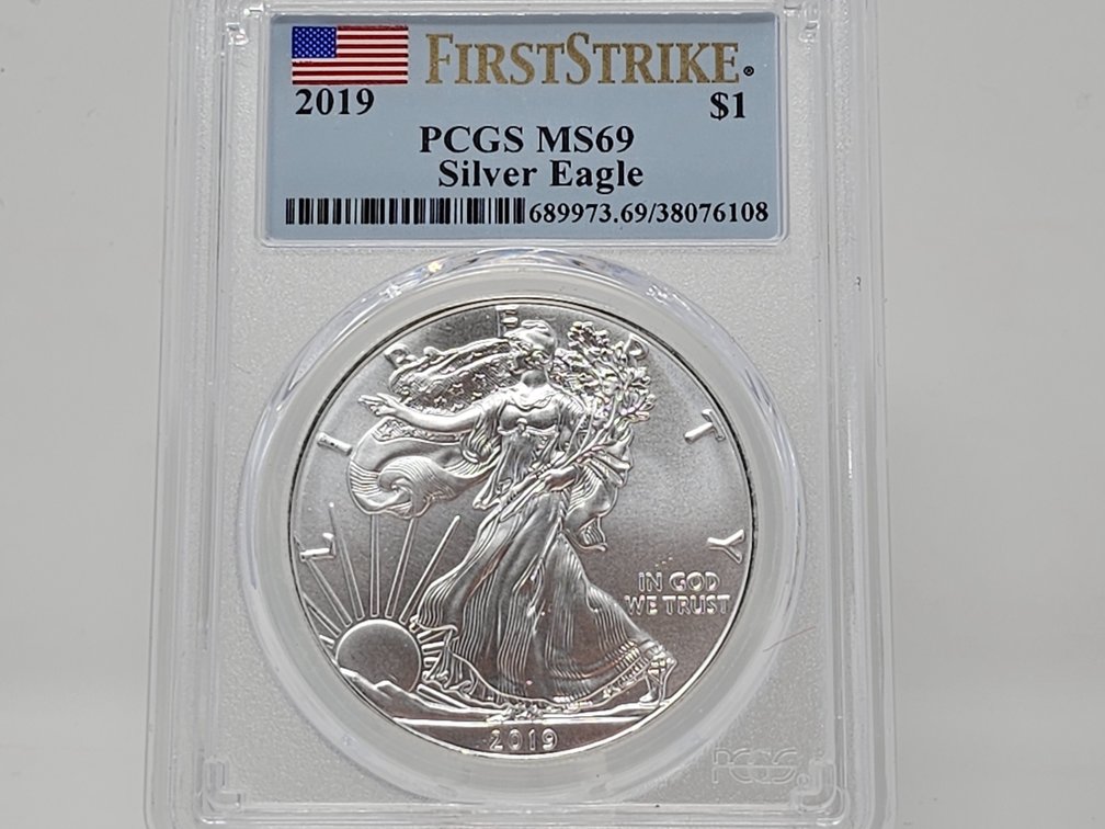 2019 American Ailver Eagle 1 Oz .999 - PCGS First Strike - MS 69