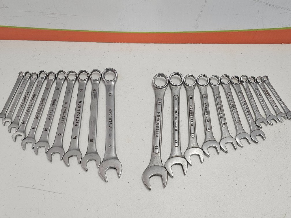 Assorted Pittsburgh and CRV Metric Wrenches 