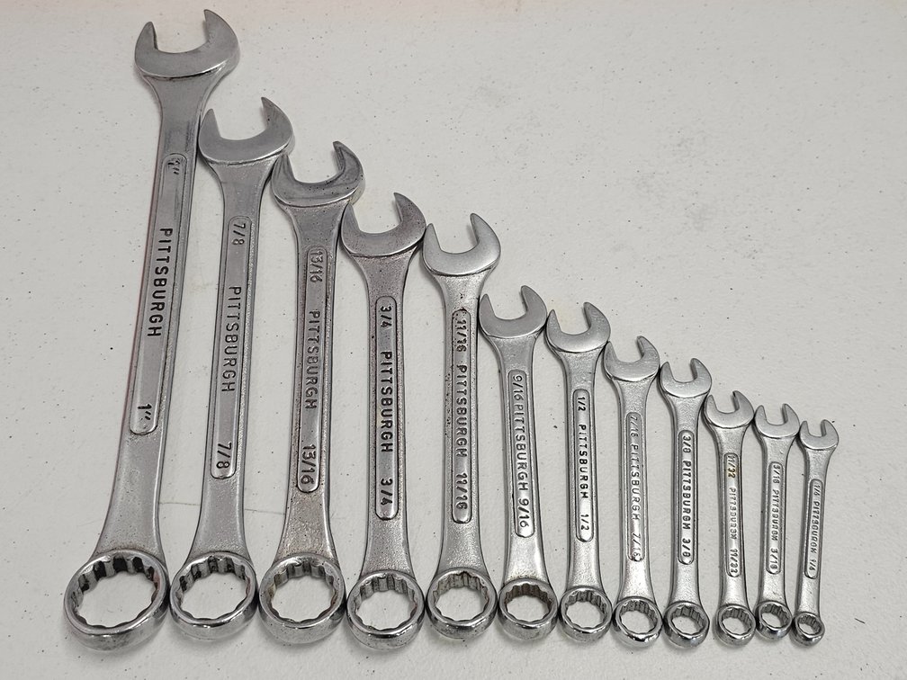 Pittsburgh Wrenches - 1" to 1/4" - 12 Pieces Included