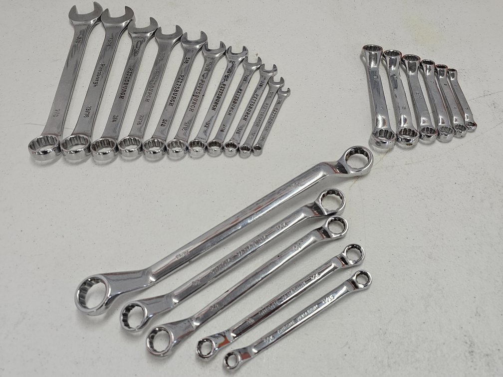 Assorted Wrenches - ASE/Metric - Pittsburg/KR/Chrome Vanadium