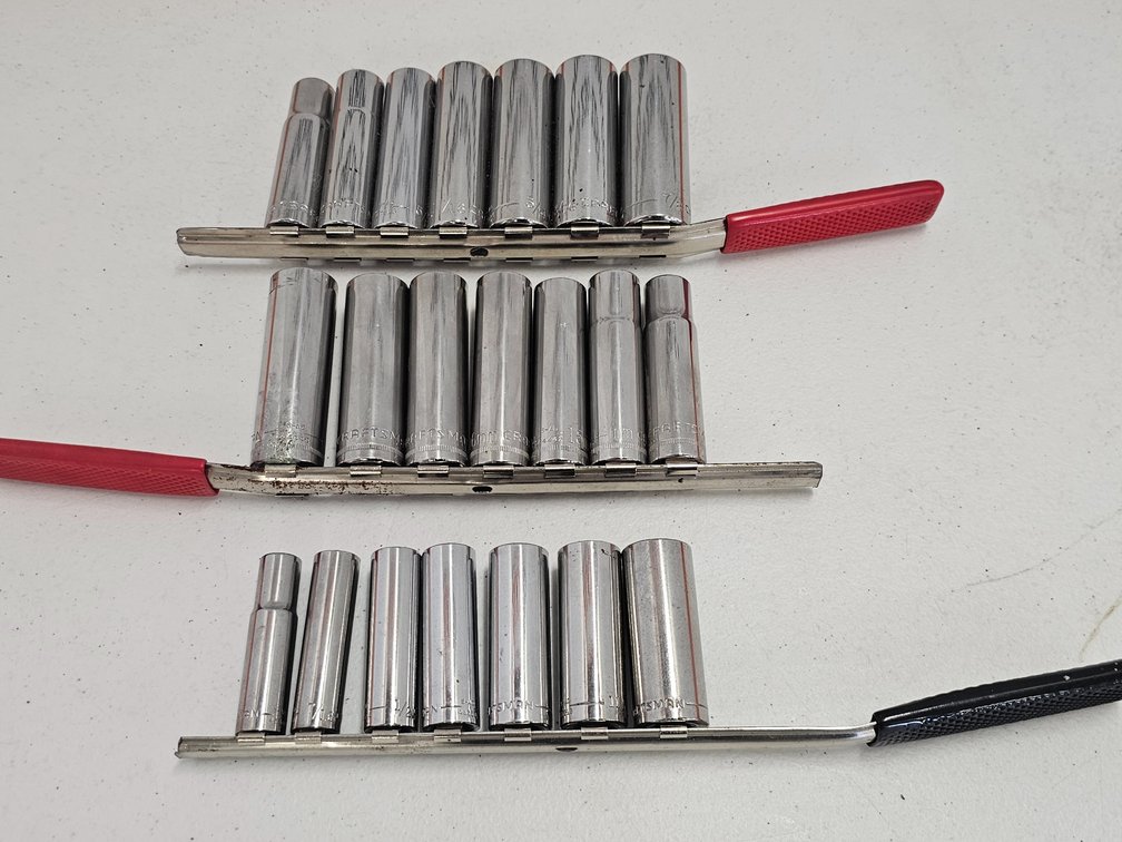 Assorted Craftsman Deepwell Sockets - ASE and Metric
