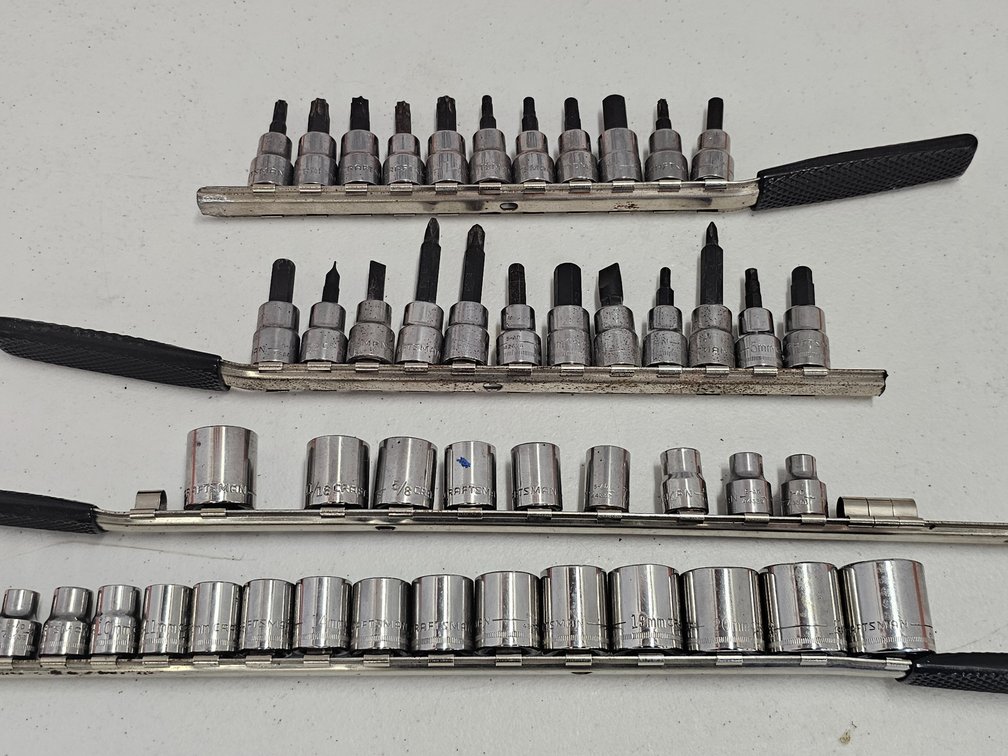 Assorted Craftsman Sockets and Bits - ASE and Metric