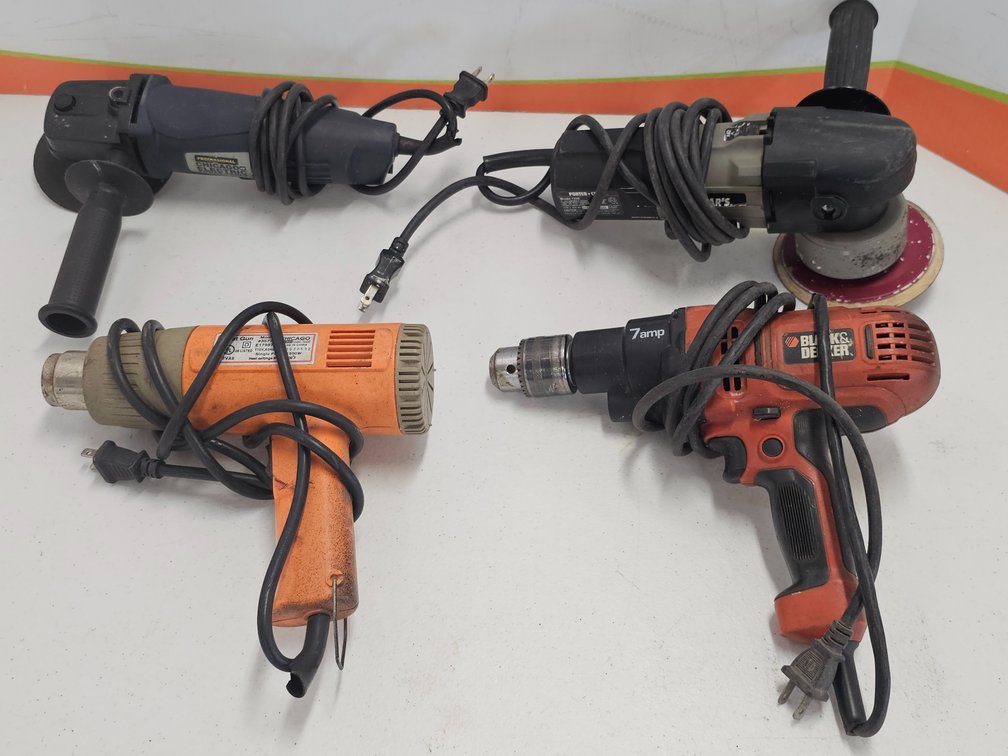 Assorted Corded Tools - Porter Cable / Black and Decker / More - 4 Included 