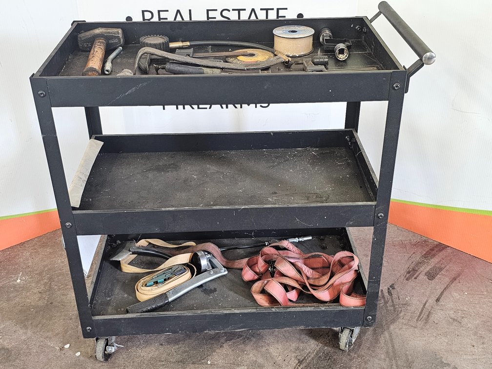 Rolling Tool Cart w/ Miscellaneous Tools