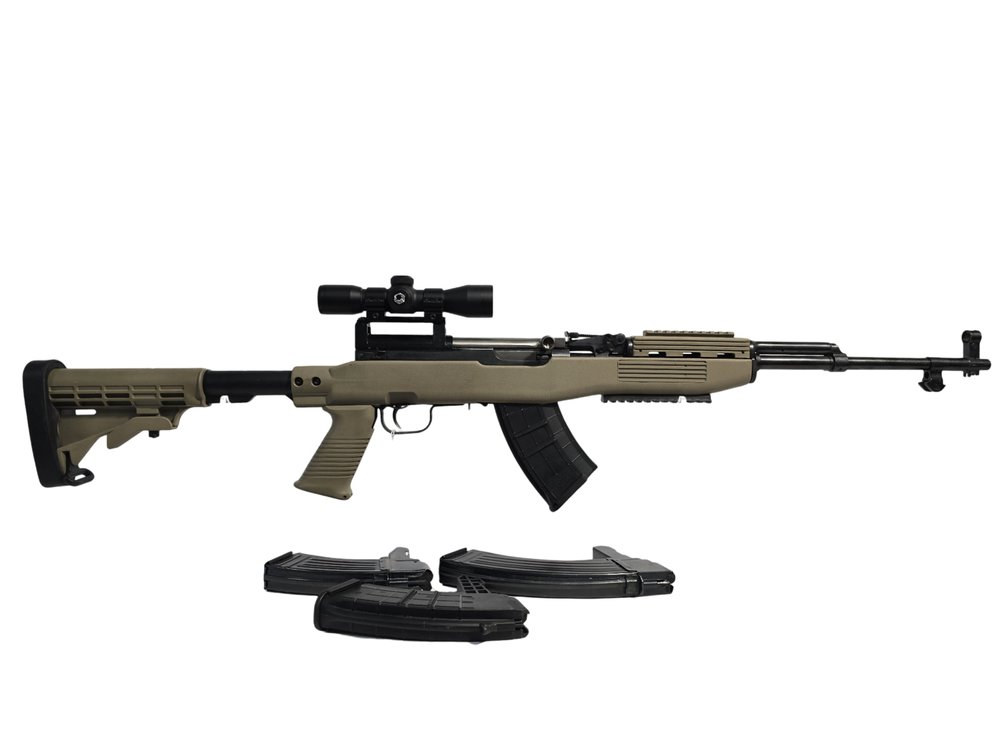 Norinco SKS 7.62x39 - Barksa Contour Scope - (4) Magazines - Serial 1709537K