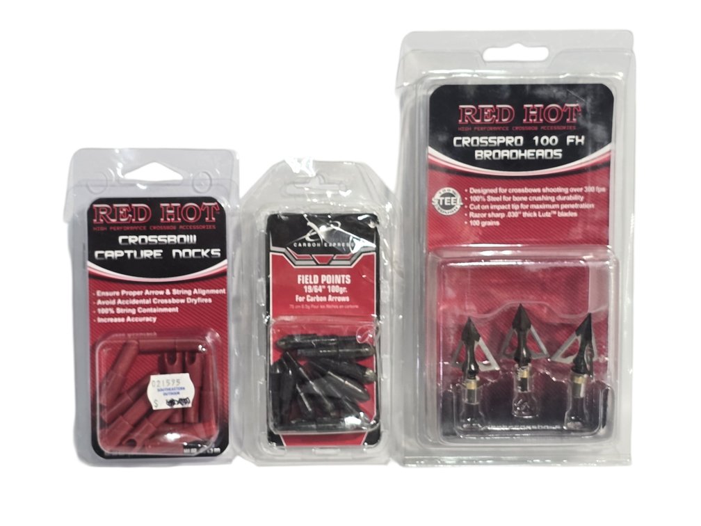 Red Hot Nocks & Broadheads - Carbon Express 100gr Field Points
