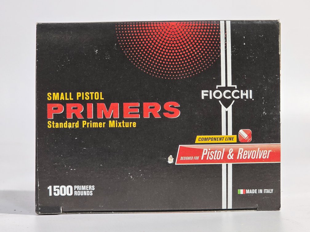 Fiocchi Small Pistol Primers - Brick of 1500